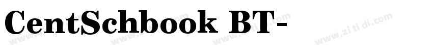 CentSchbook BT字体转换
